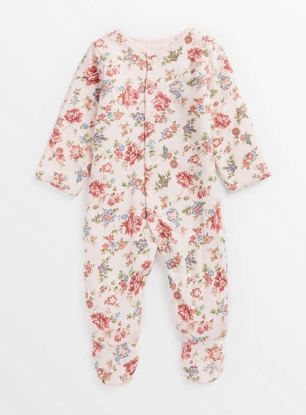 Pink Floral 1.5 Tog Sleepsuit 9-12 months